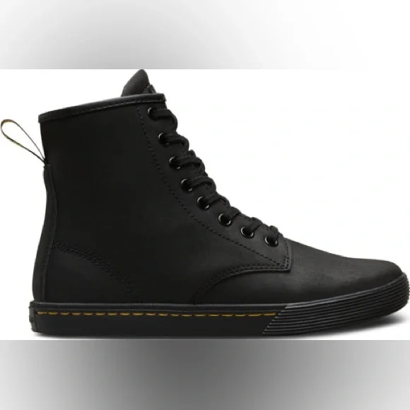 Womens Dr. Martens Sheridan 8-Eye Boot - matte Black Size 6 - Picture 2 of 12